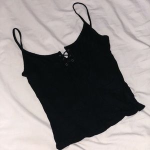Black laced tank